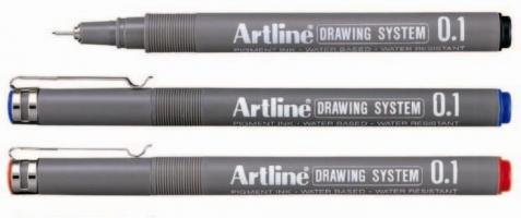 Bút vẽ kỹ thuật Artline EK-231 Drawing System Pen, 0.1mm
