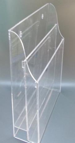 Kệ đựng tờ rơi 2 ngăn A4 treo tường mica Acrylic Leaflet Holder