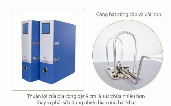 Bìa còng bật King Jim 9cm A4 Lever Arch File, 2697GSV