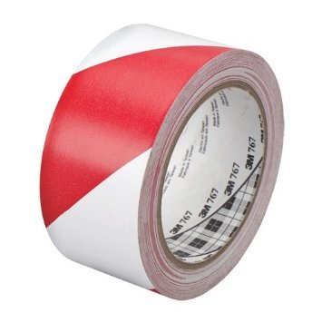 Băng keo 3M dán nền cảnh báo 767 sọc trắng đỏ