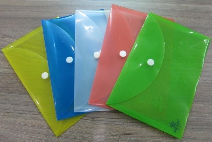 Bìa nhựa 1 nút A6 Plastic bag, KS-A6
