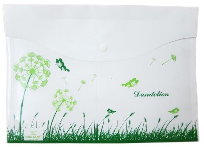 Bìa nhựa 1 nút hình A4, F4 Plastic Bag, KS-W208