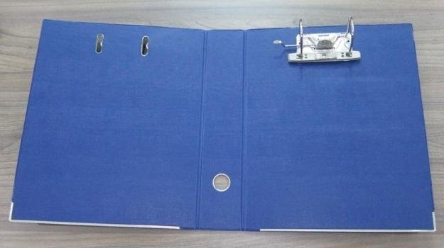 Bìa còng bật Kế toán còng trên đầu 7cm xanh dương