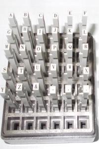 Dấu ráp chữ Toyoda No.5 Multi Joint Alphabet 3mm Rubber Stamp