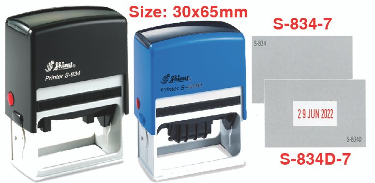 Dấu Shiny S834D có ngày tháng năm