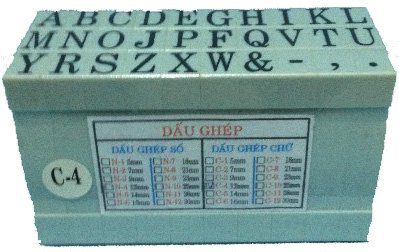 Bộ dấu chữ ghép C-4 Rubber Stamp Alphabet Sets