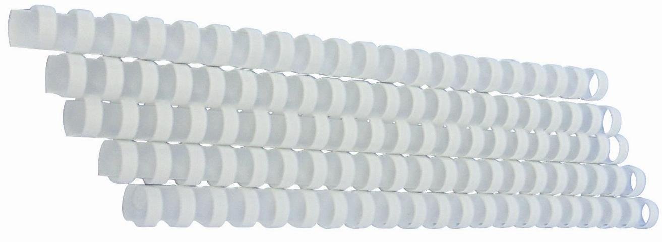 Lò xo nhựa màu trắng 6mm - 51mm Binding Ring