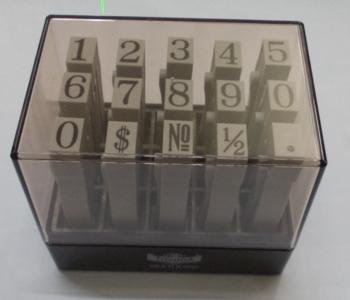 Dấu ghép số Toyoda No.4 Multi Joint Number 4mm Rubber Stamp