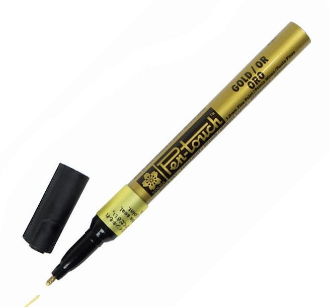 Bút sơn Sakura Pen-touch Pen Marker gold 41301, 1.0mm