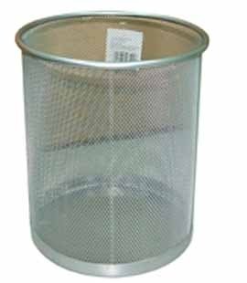 Sọt rác văn phòng, gia đình kim loại màu xám HY63515