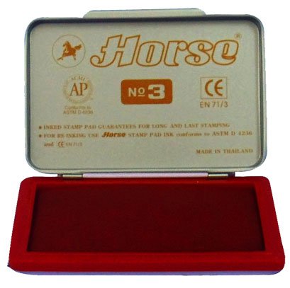 Tampon Horse nhỏ No.3 có mực sẵn