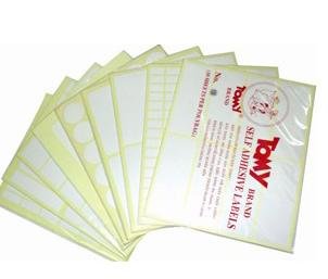 Nhãn Tomy đủ size No. 99 - No.124 Tomy Lable