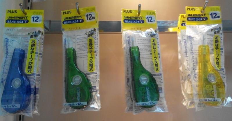 Băng xóa Plus Whiper V WH-105T Correction Tape, 5mmx12m