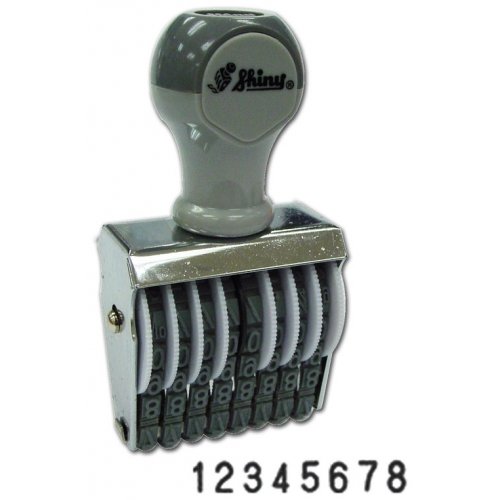 Dấu số Shiny 8 số cao 4mm N48 Number stamp