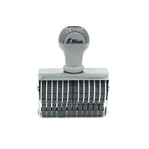 Dấu số Shiny 12 số cao 5mm N312 Number stamp