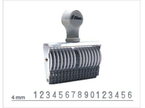 Dấu số Shiny 16 số cao 4mm N416 Number stamp