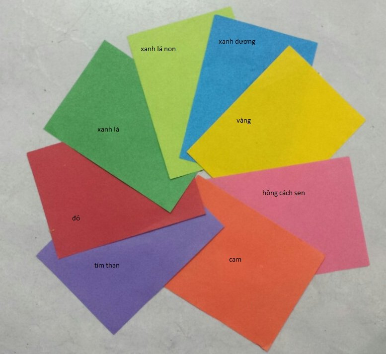 giấy màu nhuộm / www.bebinhvn.com