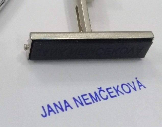 Bút bi có dấu Heri Diagonal Color 6041 Stamping Pen
