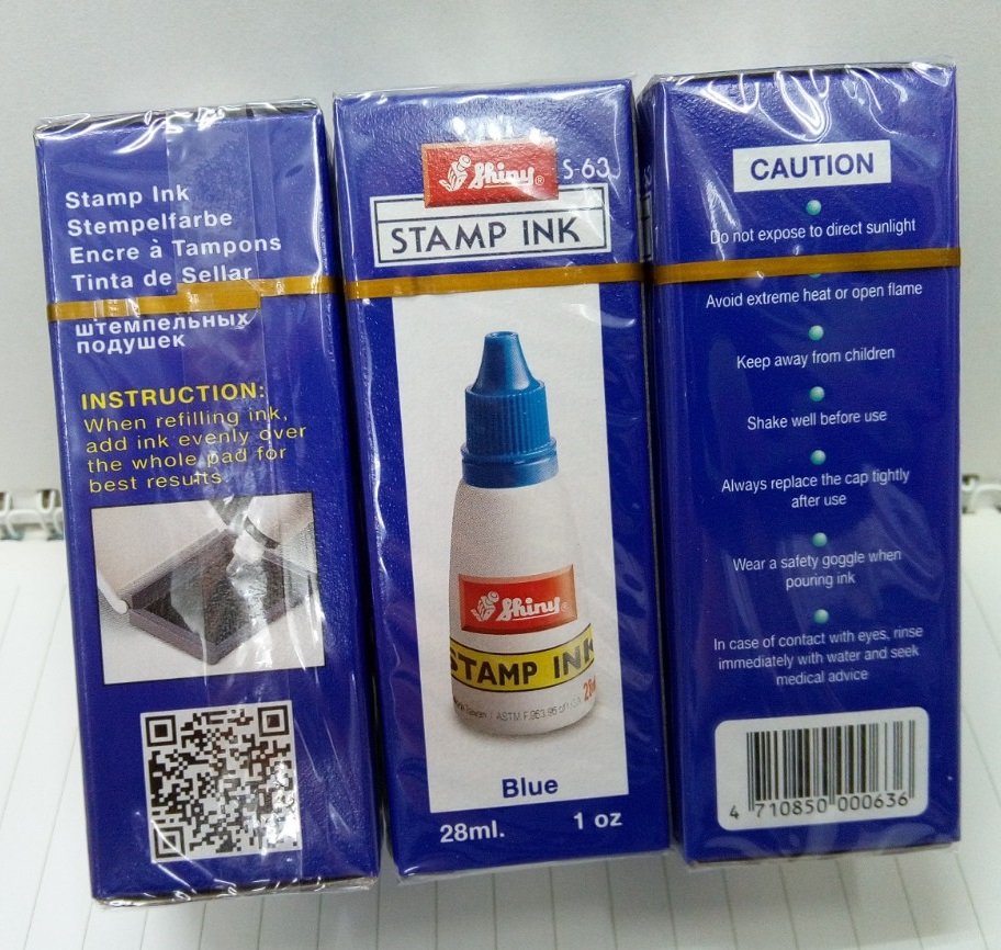 Mực dấu Shiny S-63 28ml màu xanh dương