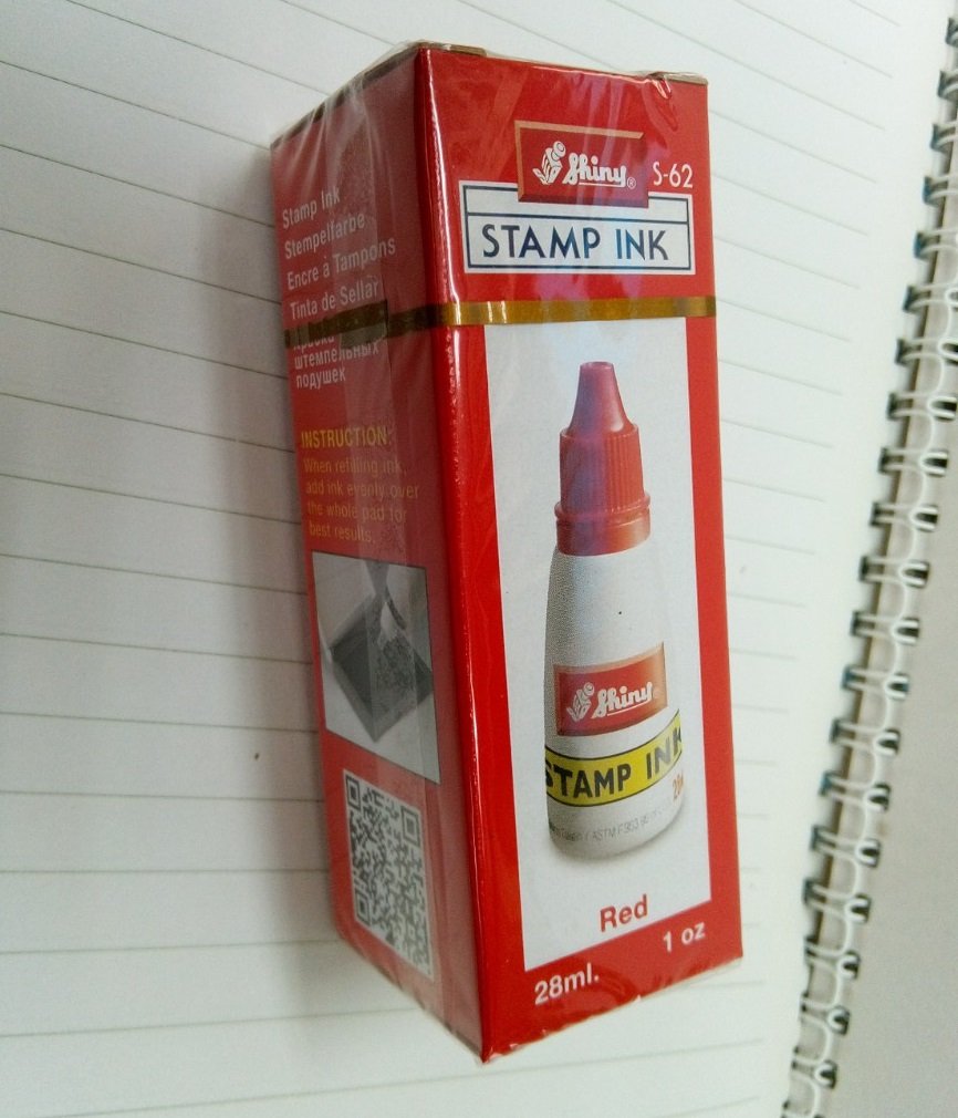 Mực dấu Shiny S-62 28ml màu đỏ