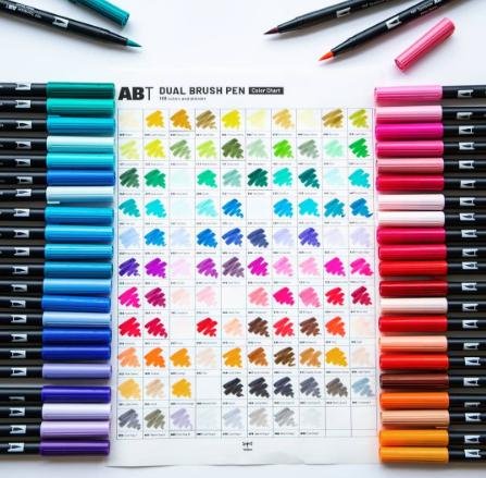 Bút cọ 2 đầu AB-T bộ 10 cây