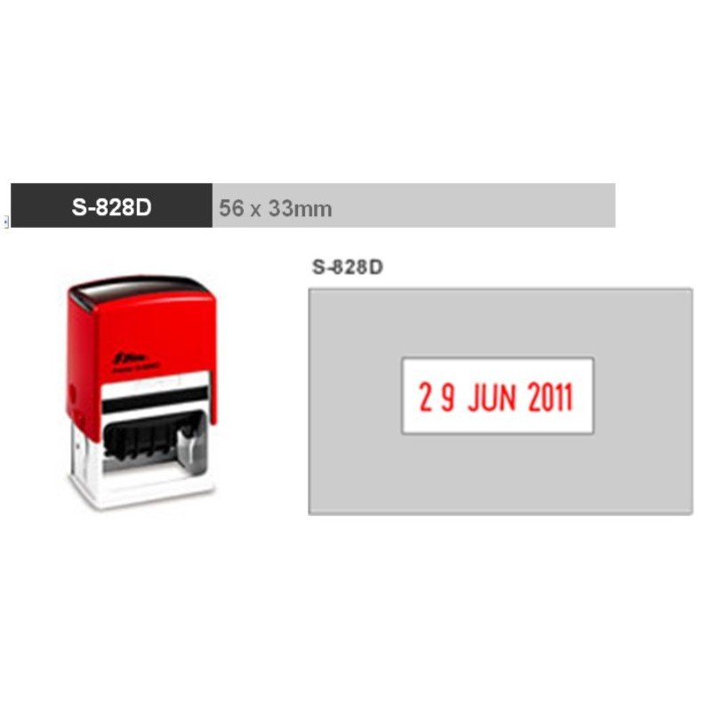 Dấu Shiny S-828D có ngày tháng năm