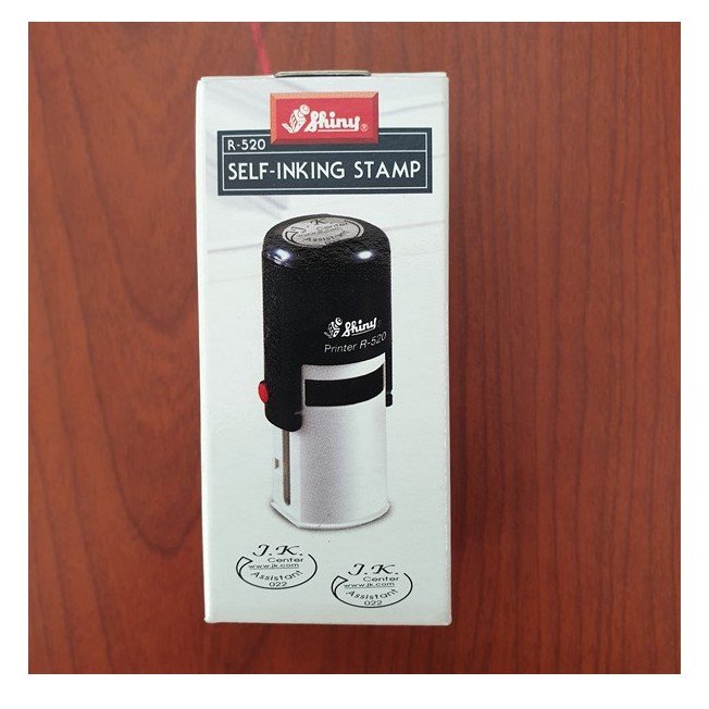 Dấu Shiny tròn R-520 khắc ký hiệu, logo 20mm