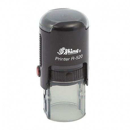 Dấu Shiny tròn R-520 khắc ký hiệu, logo 20mm