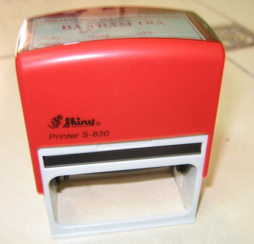 Dấu Shiny có mực sẵn S830 có nội dung lớn Self-Inking Stamp
