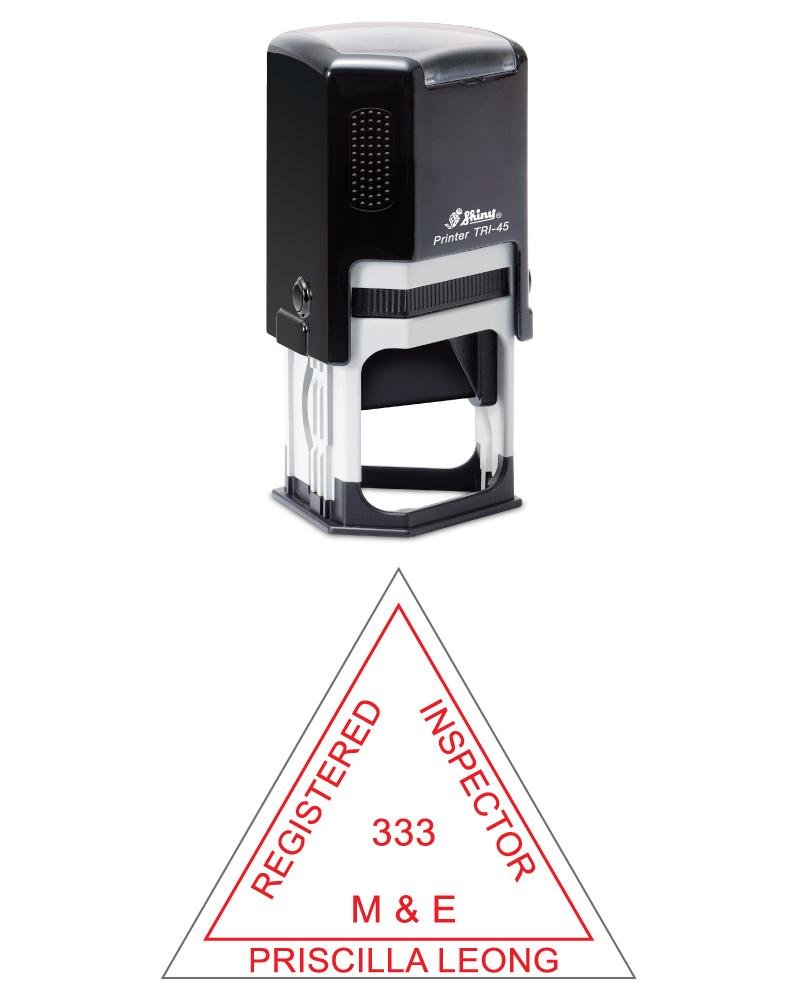 Dấu Shiny TRI-45 - Khắc Dấu tên, ký hiệu, Logo Self-Inking Stamp