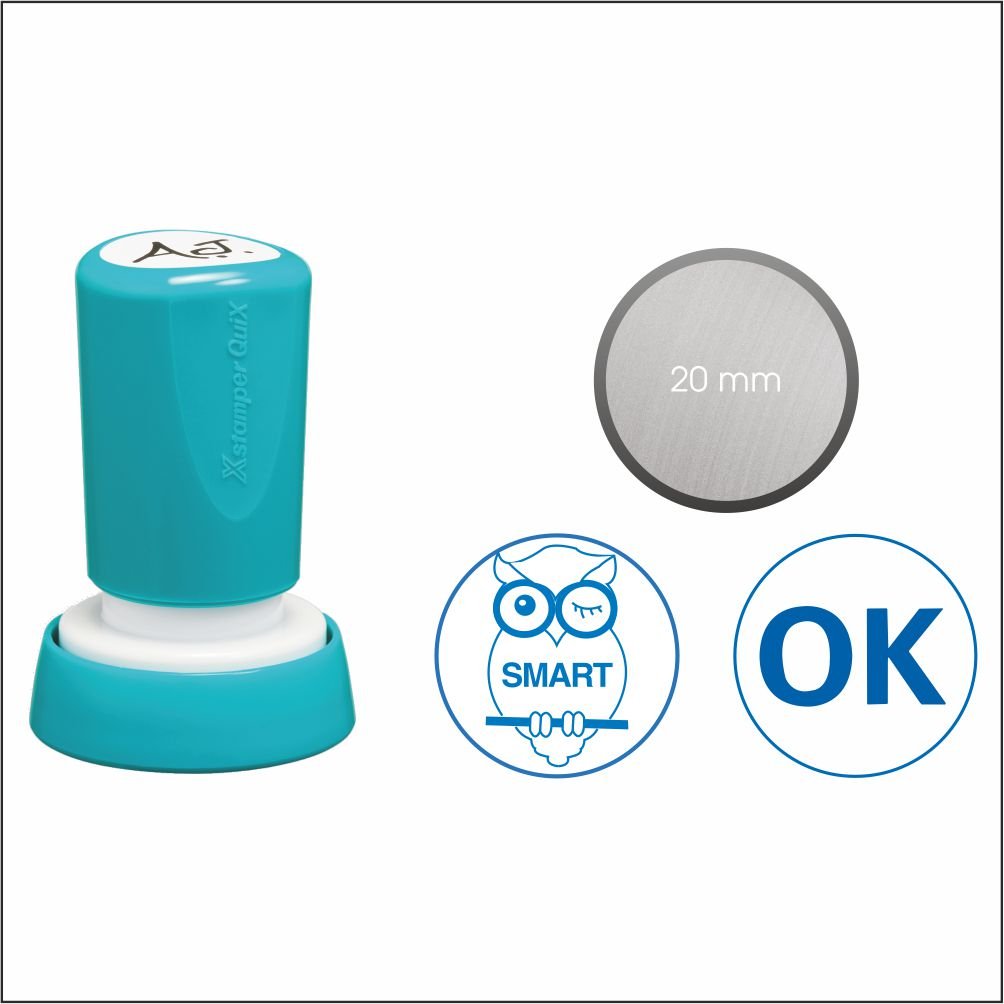 Dấu thẩm thấu sắc nét Không Lem Xstamper Quix Q34 Tròn 20mm ESE-20Q