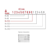 Dấu số Shiny 16 số cao 4mm N416 Number stamp