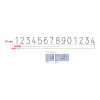 Dấu số Shiny 14 số cao 15mm NA14 Number stamp