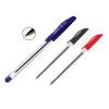 Bút bi viết lên giấy dính dầu mỡ rất tốt mực xanh, đỏ, hoặc đen