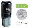 Dấu Shiny tròn R-517 khắc ký hiệu, logo 17mm
