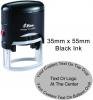 Dấu Shiny hình Oval O-3555 Self-Inking Stamp