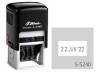 Dấu Shiny vuông S-524D khắc tên, mã số, ký hiệu, logo có ngày tháng năm