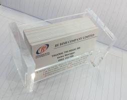 Mica đựng danh thiếp ngang 1 ô card Acrylic Business card Holder, BB13