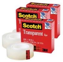  Băng keo 3M 600 Scotch Transparent Tape, 19mmx32,9m