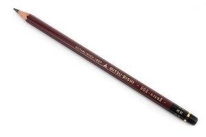 Bút chì gỗ Hi-Uni độ đậm 8B Mitsubishi Wooden Pencil grade 8B