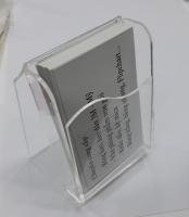 Mica đựng name card 1 ô mẫu uốn đứng Acrylic Business card Holder, B03