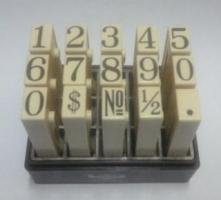 Dấu ghép số Toyoda No.S Multi Joint Number 12mm Rubber Stamp