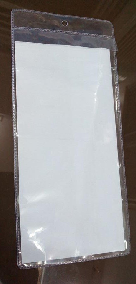 Bao thẻ dẻo trong 11x24.5cm